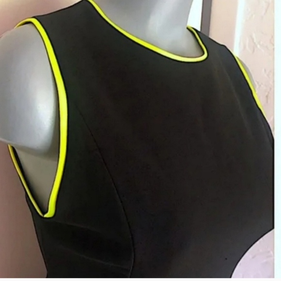 Alice + Olivia Colin Neon Trim Sleeveless Mini Dress Size 6 $295 - Picture 8 of 12